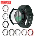 thumbnail image 1 of Case Cover Fit for Samsung Galaxy Watch 4 40mm 44mm,Glass Screen Protector Accessories PC All-Around Anti-fall Bumper Cover, Smart Watch Protective Case for Men Women -green, 1 of 6