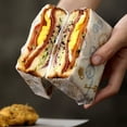 thumbnail image 4 of Sandwich Wrapping Paper,Rice Paper Wrappers 50 Sheets of Sandwich Wrapping Paper Greaseproof Paper Burger Wrapping Box Rice Ball Cheese Paper Burrito Baking Greaseproof Paper, 4 of 9