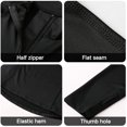 thumbnail image 4 of Graflsoa Haut de Yoga Haute Performance pour Femmes - Évacuation de l'Humidité, Extensible, Ajusté, Col Montant Manches Longues avec Fermeture Éclair pour Course & Entraînement Physique, Taille Européenne Noir TG (12521), 4 of 6