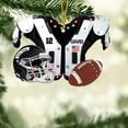 thumbnail image 2 of Ornement de Voiture Présent avec Casque Chic Robuste Pendentif de Football, 2 of 4