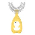 thumbnail image 2 of Children'S U-Shape Toothbrush For 360° Thorough Cleansing,Yellow Manual Toothbrush M, 2 of 7