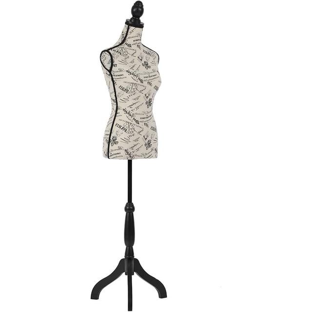 FDW Mannequin Mannequin 60”-67” Hauteur Réglable Modèle de Robe pour Femme Affichage Torse Corps Trépied Support Formes de Vêtements (cm)