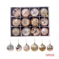 thumbnail image 1 of AMERTEER Mini Boules Suspendues en PVC Rouge Petits Ornements de Noël 12 Unités, 1 of 2