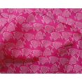 thumbnail image 4 of oneOone Silk Tabby Fabric Fish Block Printed Fabric 1 Yard 42 Inch Wide, 4 of 4