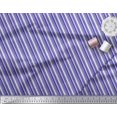thumbnail image 3 of Soimoi Moss Georgette Fabric Diagonal Stripe Decor Fabric Printed Yard 42 Inch Wide, 3 of 5