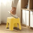 thumbnail image 4 of Fridja Non Slip Step Stool Shower Foot Stool 8 Inch High One Steps Stool Small Plastic Thickened Step Stool for Home, Office, Garage Stools Laundry Bathroom, 8.07x7.67x6.29in, Yellow, 4 of 6