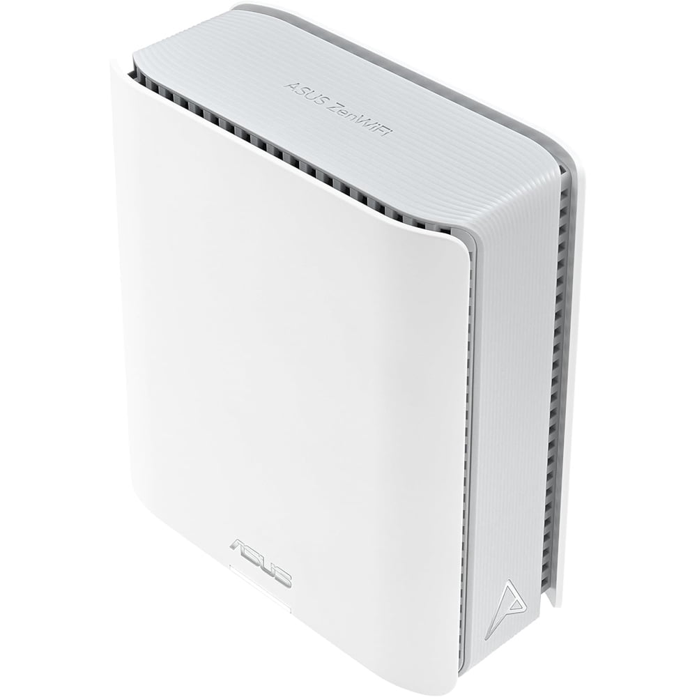 ASUS ZenWiFi BT6 Mesh Wi-Fi 7 tri-bande, 9,4 Gbps, 3000 pi² (1pk), Port WAN 2,5G, sécurité et contrôles parentaux inclus, SSID maître pour maison intelligente, partage de connexion mobile 4G et 5G