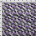 thumbnail image 4 of oneOone Georgette Viscose Purple Fabric Asian Mandala Craft Projects Decor Fabric Printed By The Yard 42 Inch Wide, 4 of 4