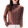 thumbnail image 3 of Sentmoon Ensembles de Concert pour Femmes, Cardigan à Col Rond Surdimensionné à Manches Longues pour Femmes, Chandails Amples en Tricot, Hauts de Chandail pour Femmes, Automne et Hiver, Chandail Approprié pour le Travail, Café L, 3 of 4
