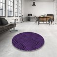 thumbnail image 4 of Ahgly Company Tapis d'Intérieur Lavable en Machine Carré Violet Profond, 6 Pieds Carré, 4 of 7