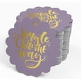 thumbnail image 4 of Inkdotpot Real Gold Foil Jingle All The Way Christmas Tags Favor Hang Paper Tags 50 Pieces, 4 of 6
