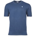 thumbnail image 1 of U.S. POLO ASSN. T-shirt pour Homme – jersey Cardé, Col Rond, logo Brodé, Coton Bleu Pâle L (Grand), 1 of 3