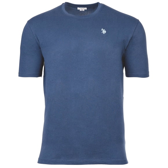 U.S. POLO ASSN. Men T-shirt – carded jersey, round neck, embroidered logo, cotton Light blue L (Large)