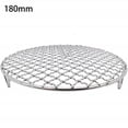 thumbnail image 2 of Feimier Grille de Refroidissement Ronde - Plaque de Gril de Four en Fil d'Acier Inoxydable pour Cuisson, Rôtissage, BBQ - Conception Durable à 3 Pieds 7 Pouces - Batterie de Cuisine Polyvalente pour Tartes, Gâteaux, Pizza, 2 of 10