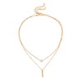 thumbnail image 5 of YSABOXY Personality Fashion 2 Layer Wear Water Drop Shape Pendant Necklace κы O4, 5 of 5