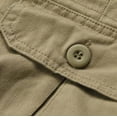 thumbnail image 3 of Solid Men's Color with Work Pants Men Multi Pocket and Fashion Men Cargo Pants with Pockets Slim Summer Leisure Pants Overalls Men's Cargo Pants Relaxed Fit Men's Pants, 3 of 6