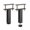 thumbnail image 1 of Unique Bargains 2 Sets Adjustable Height Bed Frame Support Legs Replacement(150mm-185mm/5.9'-7.3'), 1 of 6