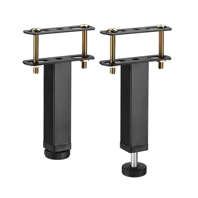 Unique Bargains 2 Sets Adjustable Height Bed Frame Support Legs Replacement(150mm-185mm/5.9'-7.3')