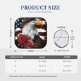 thumbnail image 3 of KLL Eagle With Hat And Roses for Windshield Sun Shade 2-Piece Foldable Car Front Window Sunshade for Most Sedans SUV Truck-Large, 3 of 6
