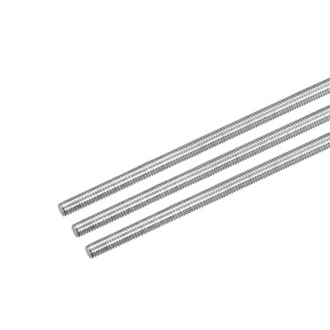Unique Bargains Tige Entièrement Filetée M4 x 500mm Pas de Filetage 0,7mm Acier Inoxydable 304 Tiges Filetées à Droite Tiges de Barre Lot de 3