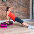 thumbnail image 3 of PRISP Adjustable Aerobic Stepper 78cm, 3 Levels (4''/6''/8'') Exercise Step Platform for Home Gym and Fitness Training, 3 of 8