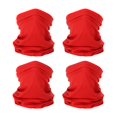 thumbnail image 1 of Uxcell Neck Gaiter, 4 Pack Breathable Cooling Face Cover Scarf for Cycling Running, Red, 1 of 7
