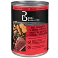 thumbnail image 1 of Pure Balance ragoût bœuf, légumes & riz brun, morceaux tendres en sauce – nourriture humide pour chiens, conserve de 354 G, 1 of 8