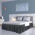 thumbnail image 2 of Unique Bargains Polyester Bed Skirt Durable 16 Inch Drop Easy Fit Wrinkle, Elastic Dust Ruffles Bedskirts, 2 of 8