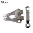 thumbnail image 2 of 10 Pcs Crochets Métalliques pour Pantalons Portables Réutilisables Amovibles Anti-Rouille Attaches Électroplaquées Outils de Réparation Robes Jupes Argent Blanc, 2 of 7