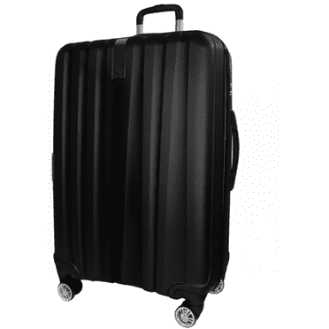 TRAVLR  Strokes Medium (25") Hardside Luggage ,  Anti-Scratch, Mute Eight Wheels  Wheels and TSA Lock- Black