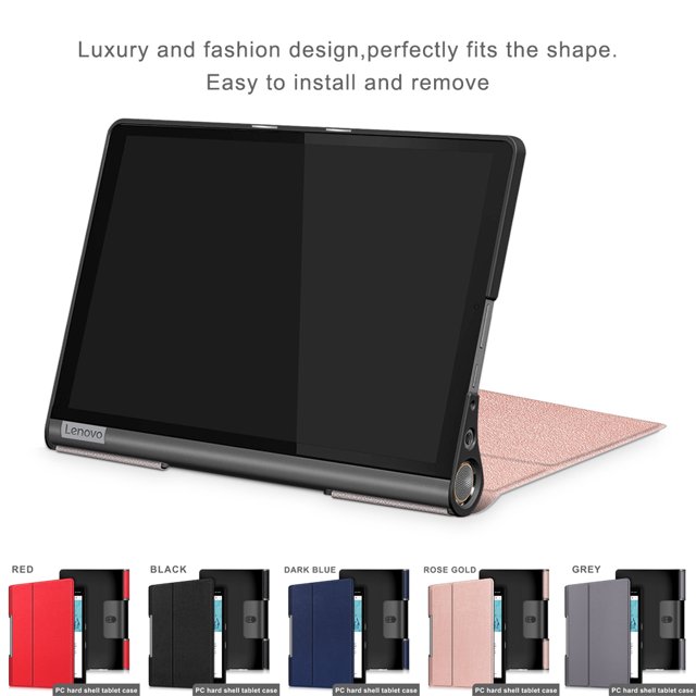 Ruiboury Tablet Case Desktop Office Guard Anti-scratch Shell Protector Decorative Bag Replacement for Lenovo Yoga Smart Tab YT-X705F Black