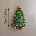 thumbnail image 2 of Christmas Refrigerator Holiday For Locker Fridge Home School 3D Refrigerator Sticker Santa Style Vintage Ornament Set Vintage Christmas Ornament Strength Ornament Special Christmas Ornament Sparkly, 2 of 3