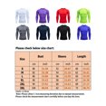thumbnail image 2 of CVLIFE Chandails de Compression pour Hommes Col Rond Hauts d'Été Manches Longues T-shirt de Sport Décontracté Couleur Unie T-shirt Moulant Tee de Culturisme Rouge P, 2 of 4