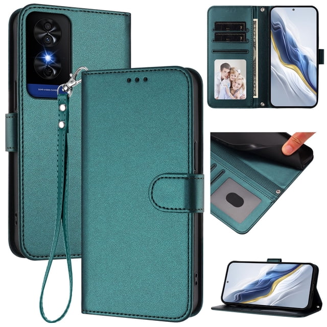 GANGXUN Wallet Case for TCL 50 XE NxtPaper 5G – Magnetic Closure, RFID Blocking, Wrist Strap, Wireless Charging Compatible