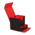 thumbnail image 2 of Almencla Card Deck Box Cards Deck Game Box for Collectible Cards Football Cards Album black and red, 2 of 8