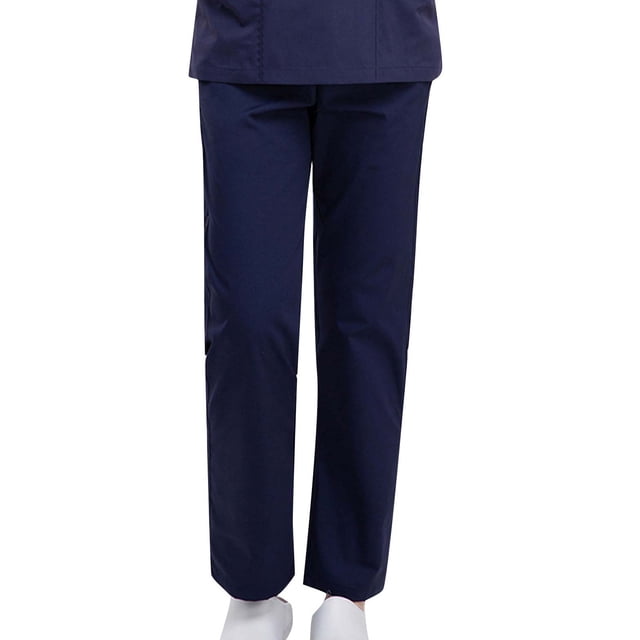 Yuyuzo Women Casual Pants Elastic Drawstring High Waisted Solid Color Slacks Straight Leg Bootcut Trousers