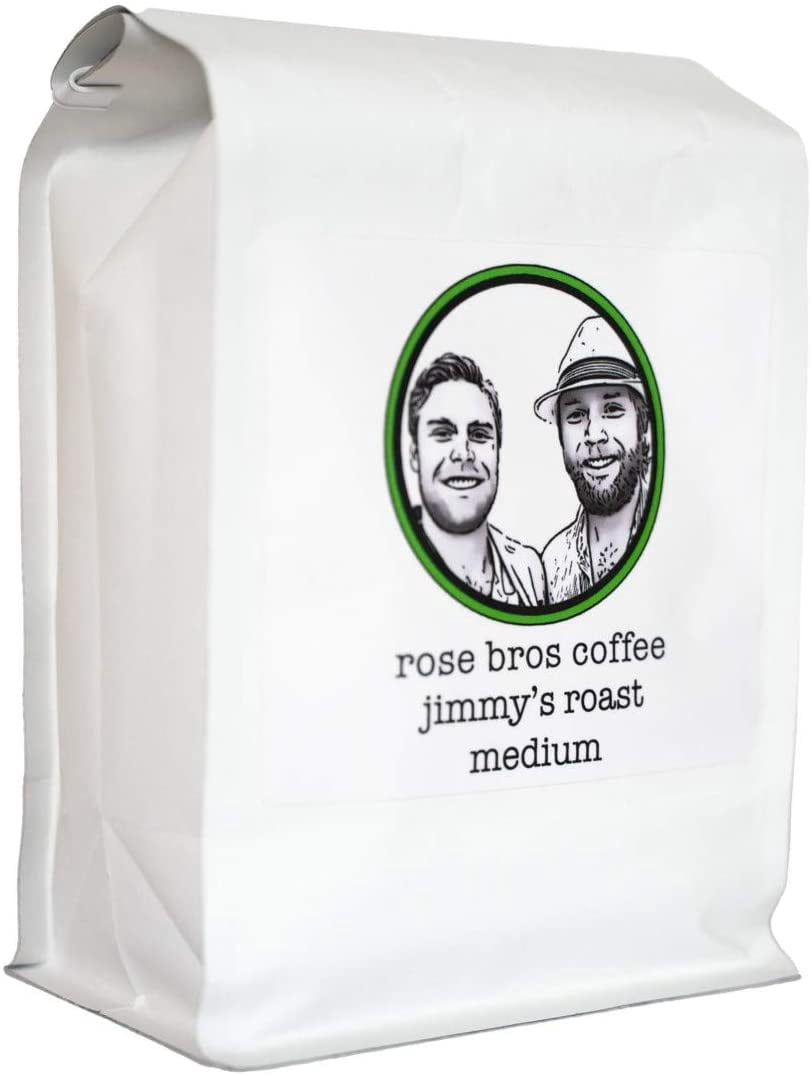 Rose Bros Coffee, Jimmy's, Colombia, Medium Roast, Whole Coffee Bean, 1 lb - Certified Organic, Fairtrade, Kosher Coffee