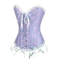 thumbnail image 1 of Haut Corset Ajusté Gothique Élégant à Fleurs à Lacets pour Femmes pour Fêtes Festivals et Spectacles, 1 of 7
