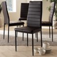 thumbnail image 2 of Baxton Studio Armand Faux Leather Dining Chair in Brown (Set of 4), 2 of 5