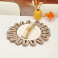 thumbnail image 4 of Nilvkv Woven Insulation Pad Kitchen Flower Shaped Placemat Handmaded Pot Mat Cup Mat Size 7X7 Inches, 4 of 6