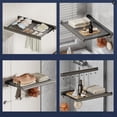 thumbnail image 5 of TIMIFIS Filet de Séchage, Essentiels d'Appartement Support de Séchage pour Balcon Fenêtre Espace Aluminium Séchage Pliable Non Perforé Rétractable Séchage Chaussettes et Chaussures, 5 of 5