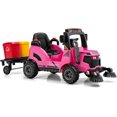 thumbnail image 1 of OLAKIDS Ride on Car , Camion Balayeuse de Rue Électrique 12 V 2 en 1 pour Enfants avec Télécommande, Brosses de Nettoyage Rotatives, Bacs à Déchets Amovibles, Jouet de Construction à Pile pour Tout-Petits (Rose), 1 of 9