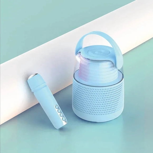 Portable Desktop Mini Voice Amplifier Megaphone Radio KTV Microphone LED Light ,Comfortable and Portable