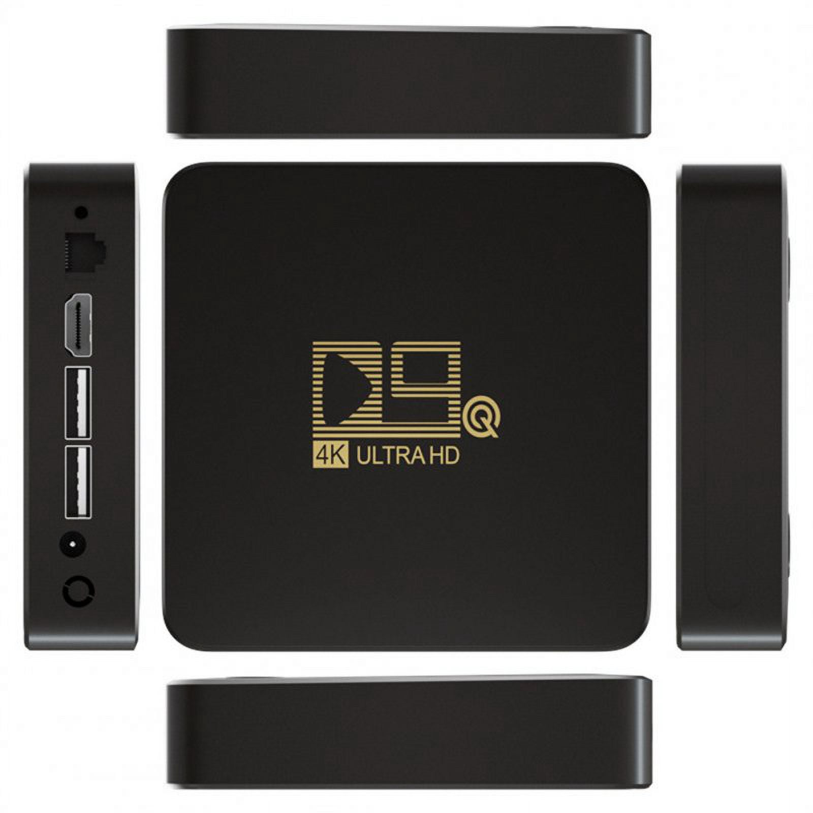 D9q Set-top Box S905 1.5ghz Quad-core Arm Clear 4k Hdr android 11 2.4g Wifi High-speed D9 Network TV Box Black US Plug