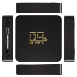 D9q Boîte de réglage S905 1,5ghz Arme quadricore Effacer 4k Hdr androïde 11 2.4g Wifi à grande vitesse D9 Réseau TV Boîte noire US Connecteur