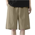 thumbnail image 1 of Diufon Men's Athletic Shorts Cotton Linen Drawstring Waisted Outdoor Sport Shorts Spring Summer Shorts with Pockets, 1 of 5