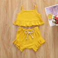 thumbnail image 1 of LSLJS Children Solid Color Drawstring Shorts Baby Girl Sleeveless Sling Top Sets Summer Clothes Kids Clothing Trendy 2024, 1 of 2