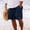 ZB-Navy, variant on Men's Cotton Linen Shorts Summer Elastic Waist Drawstring Shorts Casual Solid Sports Workout Shorts Pants