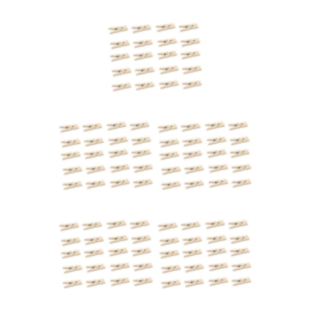 VONKY Conveniently Hang And Display Photos With These Multipurpose Wooden Clothespins 60mm(50) 5Set