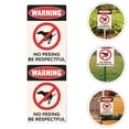 thumbnail image 3 of 2pcs Iron Pet Dog No Toilet Warning Sign Vintage No Peeing Warning Sign, 3 of 6